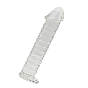 8.85Inch Glass Dildo With Threaded Shaft