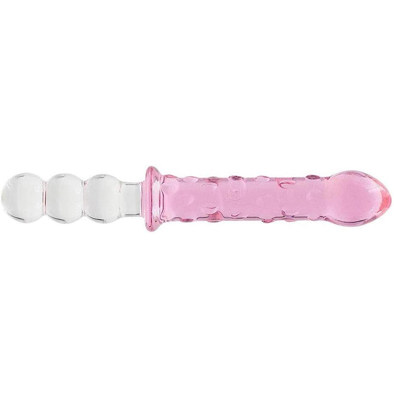 8.98Inch Glass Dildo With Anal Bead Handle