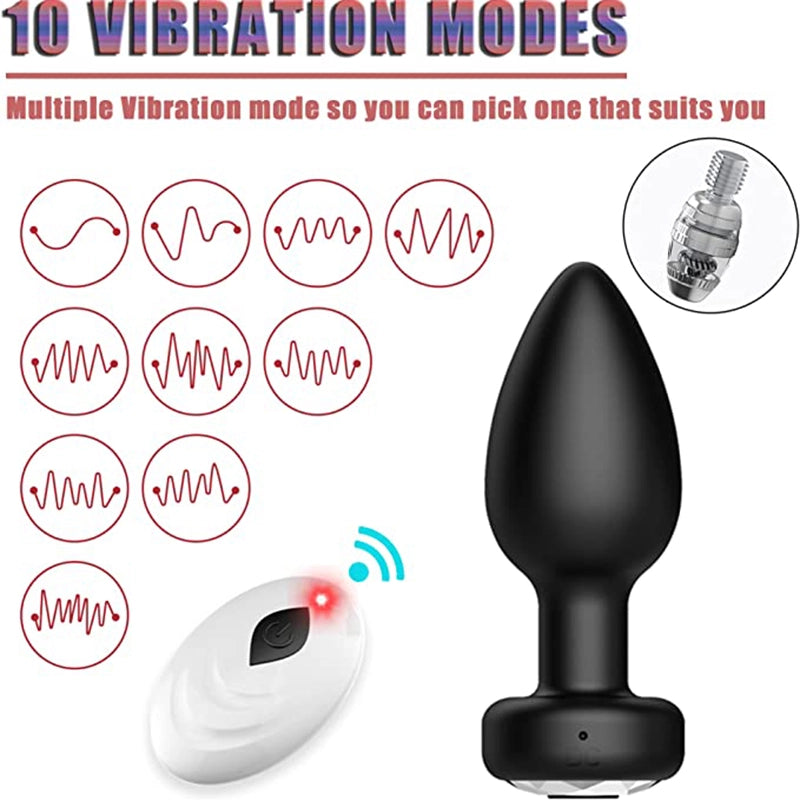 Vibrating Anal Training Kit With Remote