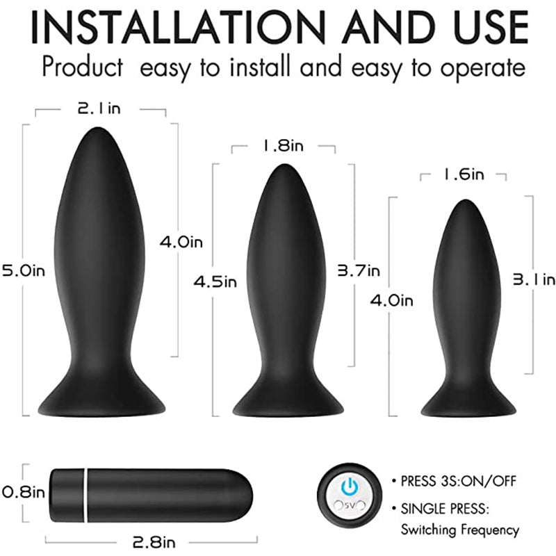 Vibrating Anal Training Kit for Beginners