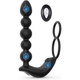 Penis Ring & Anal Bead Rechargeable Vibrator Prostate Massager